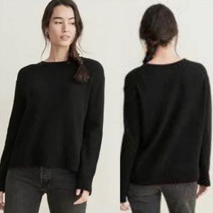 Jenni Kayne Everyday slim Wool/Cashmere Blend Sweater Black Size XL
